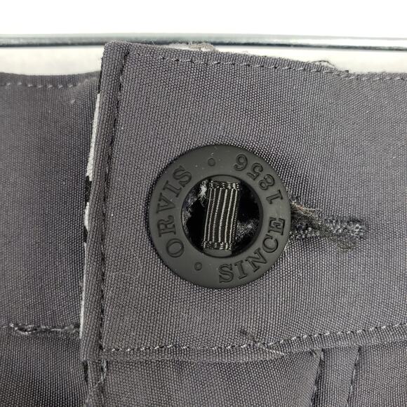 Orvis 36x32 Water Repellant Golf Trouser Pants Charcoal Gray Comfort Stretch - Picture 6 of 13